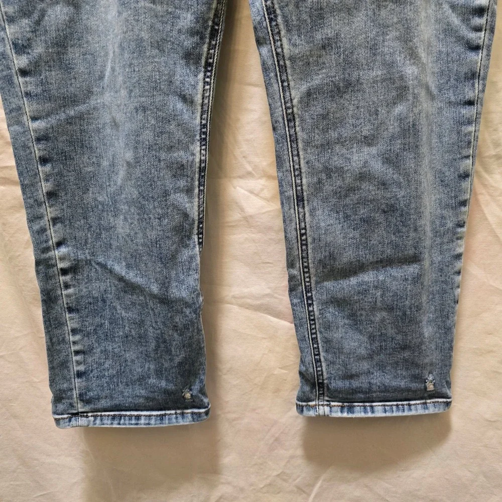 KUT from the Kloth Naomi Girlfriend Ankle Jeans‎ Distressed Denim Size 16